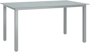 vidaXL 7-cz. zestaw mebli jadalnianych do ogrodu, aluminium 3070636 - Meble ogrodowe - miniaturka - grafika 9