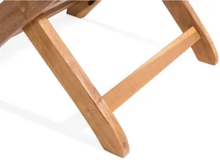 Beliani Zestaw 2 krzeseł ogrodowych drewniany z grafitowymi poduszkami MAUI - Fotele i krzesła ogrodowe - miniaturka - grafika 8