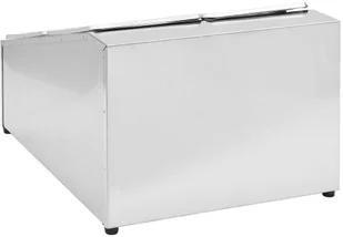 vidaXL Ekspozytor z 4 pojemnikami GN 1/6, stal nierdzewna vidaXL - Pojemniki i kosze gastronomiczne - miniaturka - grafika 13