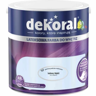 Dekoral Farba Akrylit W Lodowy Błękit 2,5 L - Farby olejne i specjalne - miniaturka - grafika 2