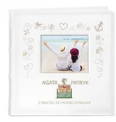 Albumy fotograficzne - Murrano Album mały z oknem nadruk dedykacja dla pary ślub rocznica dla p ALB-SO-WH-UV-004 - miniaturka - grafika 1