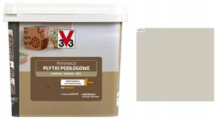 V33 Farba renowacyjna Płytki Podłogowe 0 75 l rafia - Farby do metalu - miniaturka - grafika 3