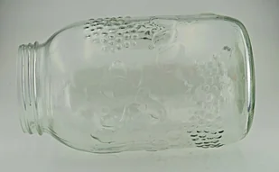 Biowin Browin Słój szklany 3L wytłaczany zdobiony z pokrywą z rączką 131733 - Pojemniki kuchenne - miniaturka - grafika 3