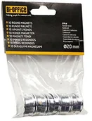 Magnesy - Bi-Office Bi-Office Okrągły magnes, 25 mm  srebrny (10 sztuk) IM140809 - miniaturka - grafika 1