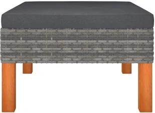 VidaXL 3-cz. zestaw wypoczynkowy do ogrodu, rattan PE i eukaliptus! 315757 - Sofy ogrodowe - miniaturka - grafika 8