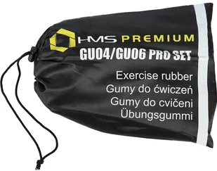 HMS Zestaw gum do ćwiczeń GU04 GU06 Premium - 1008625 - Gumy, taśmy, ekspandery - miniaturka - grafika 9