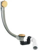 Syfony - Omnires CGS Syfon wannowy automatyczny przelewowo-odpływowy złoty TK104-PLUS-3.07+64-SGLB - miniaturka - grafika 1