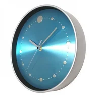 Zegary - Atrix Zegar srebrny z metalową tarczą radiowy DCF 25cm ATE2303SMRC2 - miniaturka - grafika 1