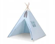 Namioty i tipi dla dzieci - Namiot Tipi + zawieszki pióra Gratis!- niebieski - miniaturka - grafika 1