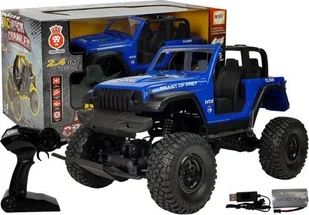 LEANToys Auto Terenowe Zdalnie Sterowane 4x4 Amortyzatory 2.4G Niebieski - Zabawki zdalnie sterowane - miniaturka - grafika 2