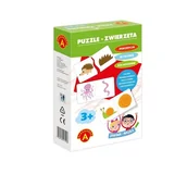 Zabawki interaktywne dla dzieci - Alexander Zabawa i Nauka - Puzzle Zwierzęta - miniaturka - grafika 1