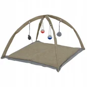 Legowiska dla kotów - Szara mata do zabawy dla kota cztery zabawki - miniaturka - grafika 1