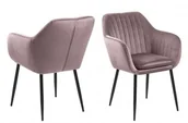 Krzesła - Actona Krzesło Emilia róż I VIC 76595 - miniaturka - grafika 1