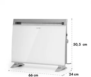 Klarstein Klarstein Gotland Grzejnik konwektorowy 600/ 900/ 1500 W szklany front urządzenie stojące kolor biały HHG4-Gotland-WHT - Ogrzewanie przenośne - miniaturka - grafika 8