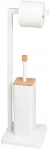 Szczotka Wc stojak Bambus biel na papier toaletowy - Akcesoria do wc - miniaturka - grafika 2