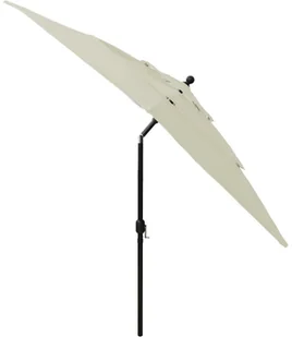 vidaXL 3-poziomowy parasol na aluminiowym słupku, piaskowy, 2,5x2,5 m 313836 - Parasole ogrodowe - miniaturka - grafika 5