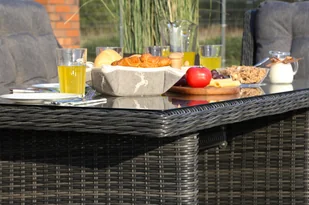 HOME &amp; GARDEN Meble ogrodowe technorattanowe Alicante Beige / Beige Melange 924397 - Meble ogrodowe - miniaturka - grafika 10