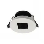 Oprawy, klosze i abażury - v-tac Oprawa Oczko V-TAC GU10 Okrągła z kwadratem Biały+Czarny VT-883 - miniaturka - grafika 1