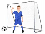 Zabawki i gry sportowe - Solidna Duża Bramka Piłkarska Metalowa 213x150x90 - miniaturka - grafika 1
