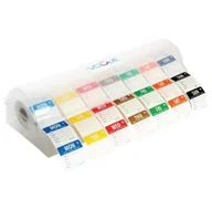 Opakowania gastronomiczne - Vogue Dozownik do naklejek multi z 7 rolkami rozpuszczalnych naklejek dni tygodnia | 50mm GH475 - miniaturka - grafika 1