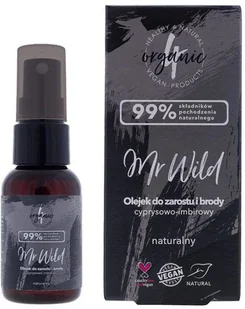 4organic Mr Wild olejek do zarostu i brody cyprysowo-imbirowy 30ml - Kosmetyki i akcesoria do pielęgnacji brody - miniaturka - grafika 3