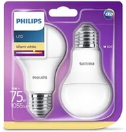 Żarówki LED - Philips bańka E27 11W 75W WW 2-pak - miniaturka - grafika 1