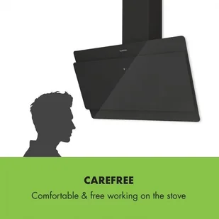 Klarstein Aurica 90 Czarny (CGCH3-Aurica-90-BL) - Okapy kuchenne - miniaturka - grafika 4