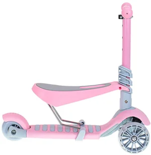 LED Hulajnoga Trójkołowa 3w1 Siedzisko Balansowa - Hulajnogi - miniaturka - grafika 6