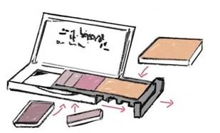 BENECOS IT-Pieces Paleta na wkłady pusta 122 95639 - Bronzery i konturowanie twarzy - miniaturka - grafika 2