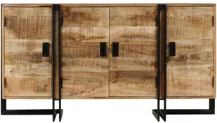vidaXL Szafka z litego drewna mango, 150 x 40 x 80 cm - Komody - miniaturka - grafika 6