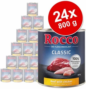 Rocco Megapakiet Classic, 24 x 800 g - NOWOŚĆ! Wołowina i mięso z dzika - Mokra karma dla psów - miniaturka - grafika 2