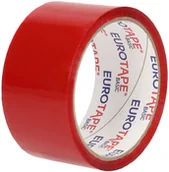 Taśmy klejące - Dalpo TAŚMY Taśma klejąca 48mmx50y czerwona - miniaturka - grafika 1