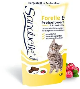 Sanabelle Snack Pstrąg & Borówka 55G - Suplementy i witaminy dla kotów - miniaturka - grafika 4