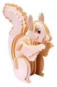 Łamigłówki - Eureka Łamigłówka drewniana Gepetto Wiewiórka - miniaturka - grafika 1
