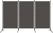 Parawany - vidaXL Parawan 3-panelowy, antracytowy, 260 x 180 cm vidaXL - miniaturka - grafika 1