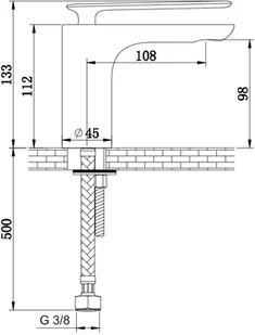 KOHLMAN Experience Gold bateria umywalkowa złoty połysk QB100EGD - Baterie umywalkowe - miniaturka - grafika 2