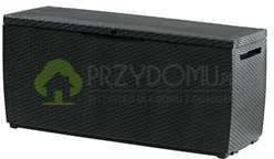 Curver Skrzynia ogrodowa Capri, grafitowa, 302 l - Pojemniki na zabawki - miniaturka - grafika 2