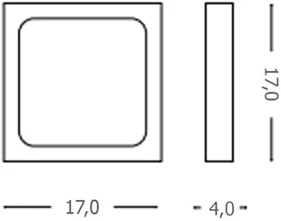 IDEAL LUX Lampa Ścienna/Sufitowa Universal Ap1 12w Square Bianco 138633 Wys. 17,0 - Lampy sufitowe - miniaturka - grafika 2