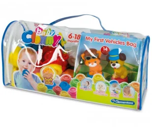 Clementoni Clemmy 17235 Klocki w torbie Pojazdy ŁÓDŹ 17235 - Klocki - miniaturka - grafika 2