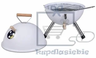 Garthen Kolorowy kulisty grill przenośny - biały - Grille - miniaturka - grafika 4