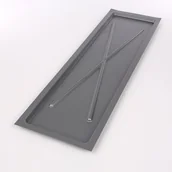 Suszarki do naczyń - Altom TACKA SREBRNA WĄSKA 75X22,5CM(DO SUSZARKI 2-POZIOMOWEJ 80CM) 5906551040395 - miniaturka - grafika 1