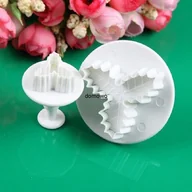 Formy do ciast - PLASTIKOWE FOREMKI FOREMKA WYKRAWACZE LIŚĆ 2 szt - miniaturka - grafika 1