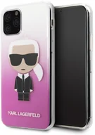 Etui i futerały do telefonów - Karl Lagerfeld Iconic Karl Gradient Etui iPhone 11 Pro (różowy) KLHCN58TRDFKPI - miniaturka - grafika 1