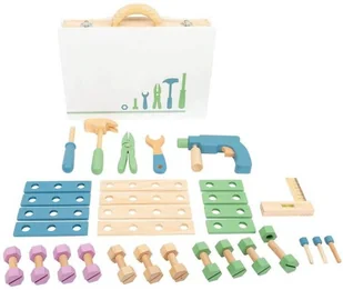 Small Foot Drewniany zestaw narzędzi 43 elementy 11505 Small Foot 728932 - Mały majsterkowicz - miniaturka - grafika 2