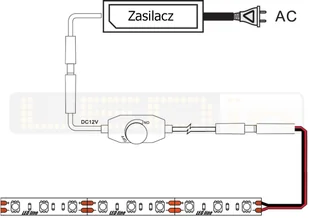 Inny Ściemniacz manualny, przelotowy 5A sterownik do TAŚM LED 241239 - Akcesoria do oświetlenia - miniaturka - grafika 3