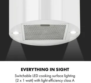 Klarstein Beretta Biały (TK15-Beretta-WH) - Okapy kuchenne - miniaturka - grafika 6