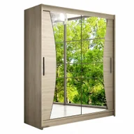 Szafy - Szafa przesuwna Pesto IX - duża Szafa Sypialniana - miniaturka - grafika 1