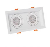 Lampy sufitowe - Spectrum MDD MINI DUE GU10 x 2 Biała SLIP002006 SLIP002006 - miniaturka - grafika 1