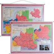 Atlasy i mapy - Nowa Era Rzeczpospolita Jana Kazimierza, Odsiecz Wiednia - Rzeczpospolita w czasach saskich, mapa ścienna 1:1 700 000 - miniaturka - grafika 1