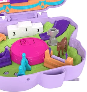 Mattel Polly Pocket Kompaktowe Zestawy Pony Jumpin Style FRY35 GTN14 - Lalki dla dziewczynek - miniaturka - grafika 7